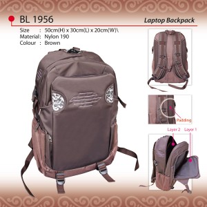 Pattern laptop backpack BL1956