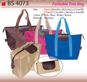 Foldable tote bag